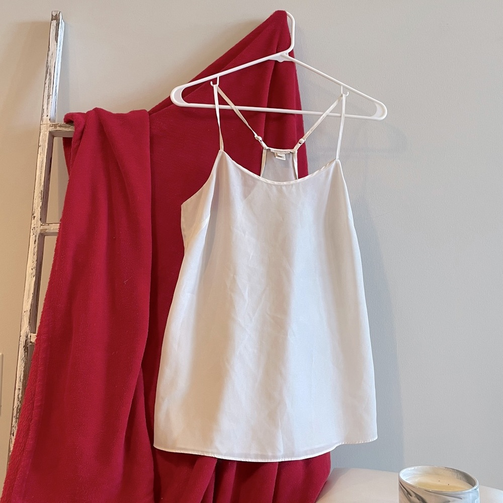 J Crew white racerback camisole tank for women